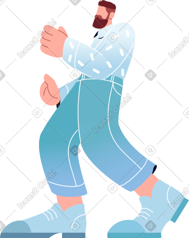 留着胡子的男人手里拿着东西 PNG, SVG