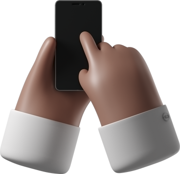 電話を保持している茶色の肌の手 PNG、SVG