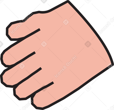 thinking man's hand PNG, SVG