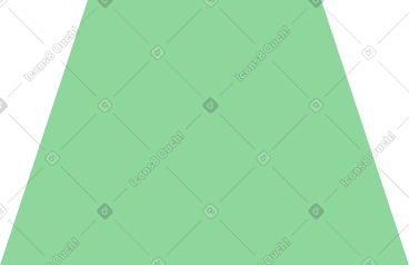 Green trapezoid PNG, SVG