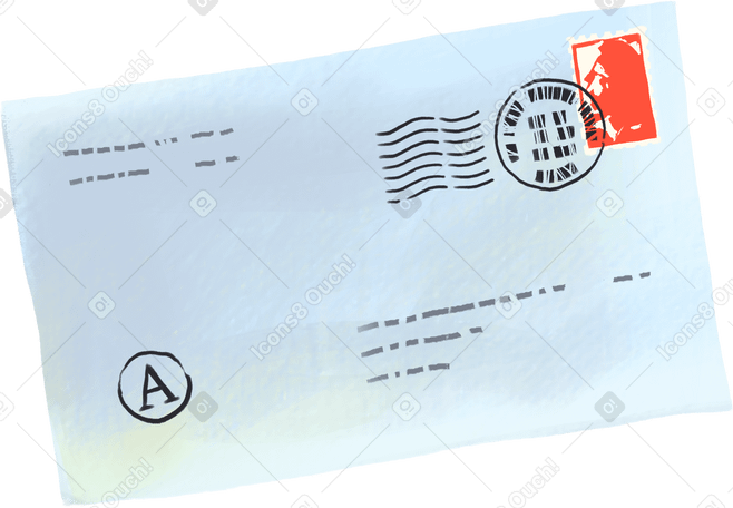 postal envelope PNG, SVG