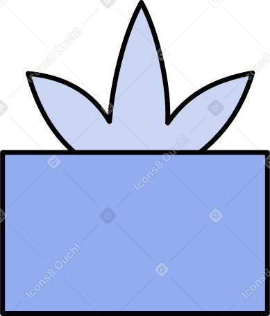 little blue plant Illustration in PNG, SVG