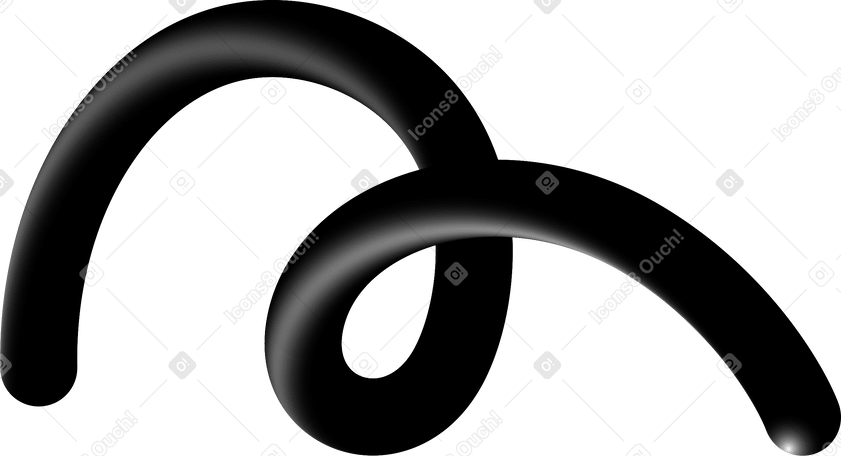 black curve PNG, SVG