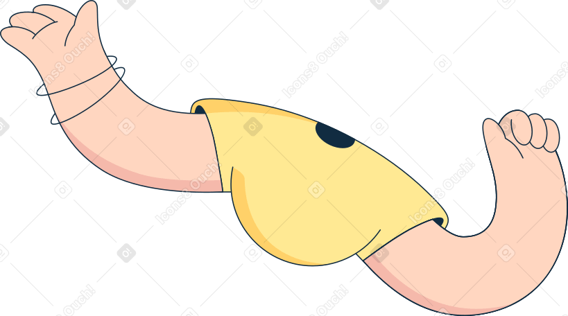 corpo in maglietta gialla PNG, SVG