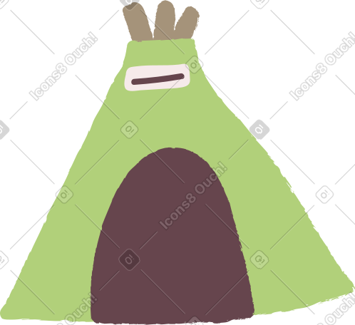 green tent PNG, SVG