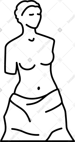 statue of venus PNG, SVG