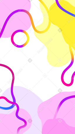 Colorful background with spots and lines Illustration in PNG, SVG