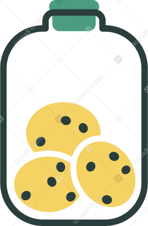 cookie jar Illustration in PNG, SVG