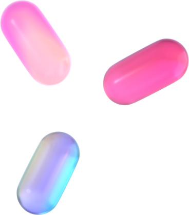 composition of three capsules PNG, SVG