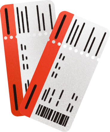 simplified boarding pass PNG, SVG