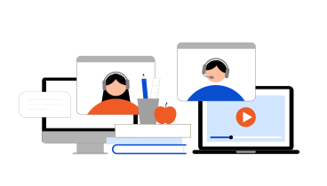 Online education and virtual learning PNG, SVG
