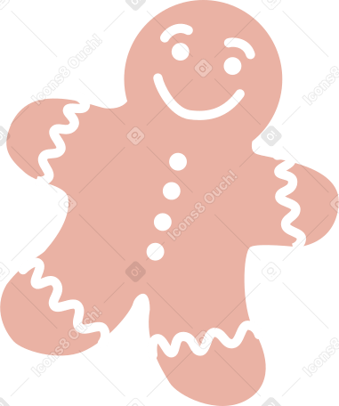 gingerbread cookie man PNG, SVG