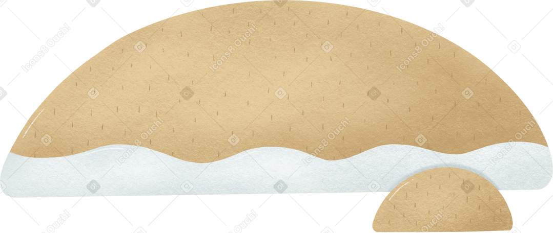 land with snow Illustration in PNG, SVG