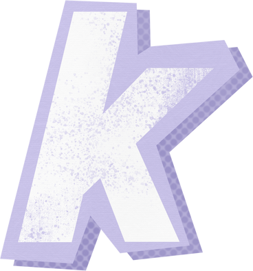 Collage lowercase letter k PNG, SVG