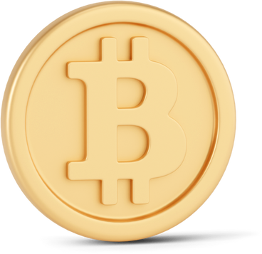 standing bitcoin front PNG, SVG