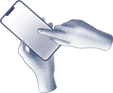 hands holding phone PNG, SVG