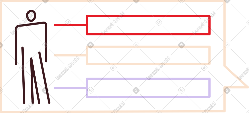 带有图形和文本的语音气泡 PNG, SVG