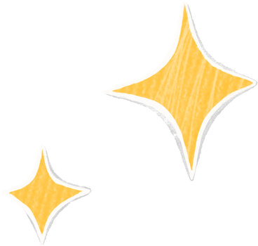 small and large yellow star PNG, SVG