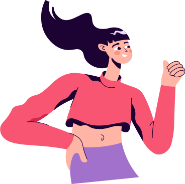 woman with raised hand PNG, SVG