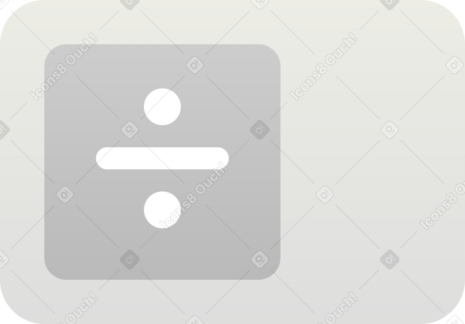 divide sign Illustration in PNG, SVG