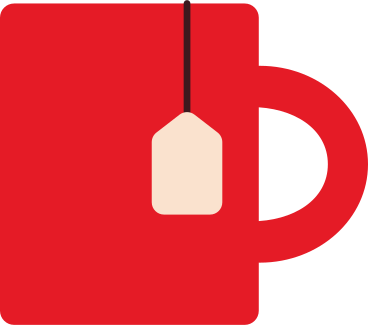 cup with tea bag PNG, SVG