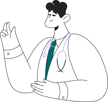 doctor holding something in his hands PNG, SVG