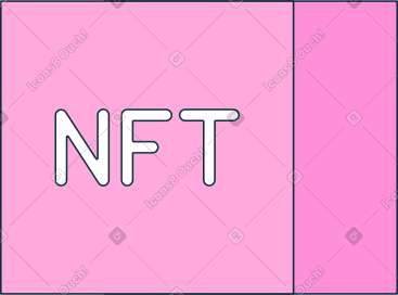 带有 nft 标志的盒子 PNG, SVG