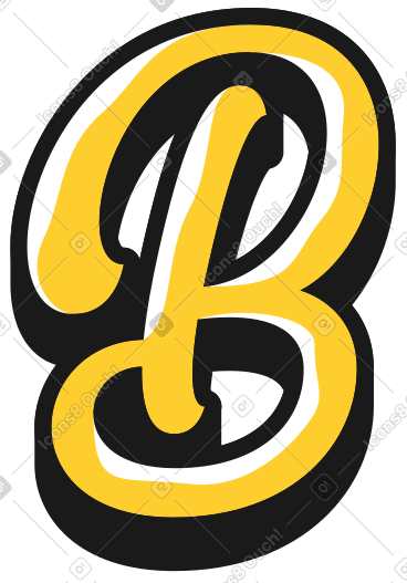 Uppercase letter b PNG, SVG