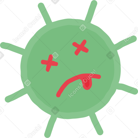 virus with face PNG、SVG