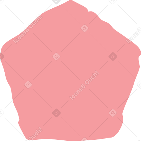 pink pentagon PNG, SVG