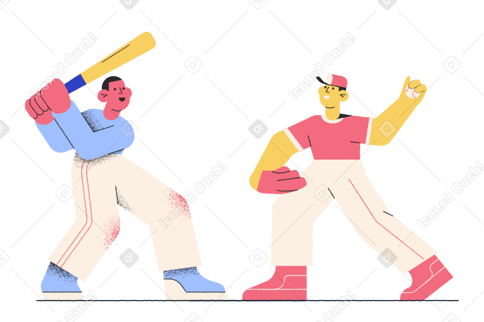 Playing ball with the friend Illustration in PNG, SVG