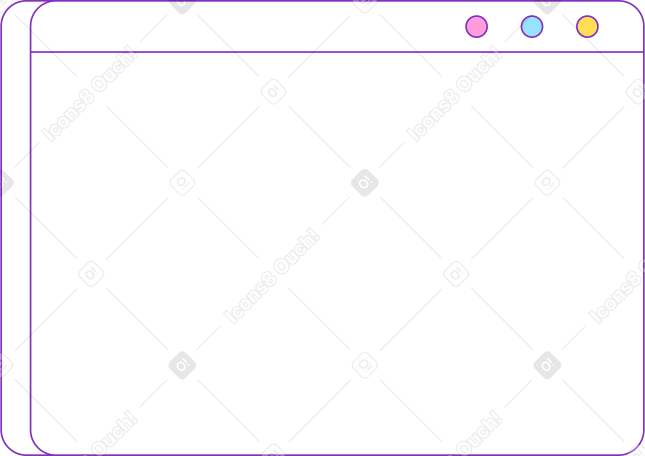 пустое окно браузера в PNG, SVG