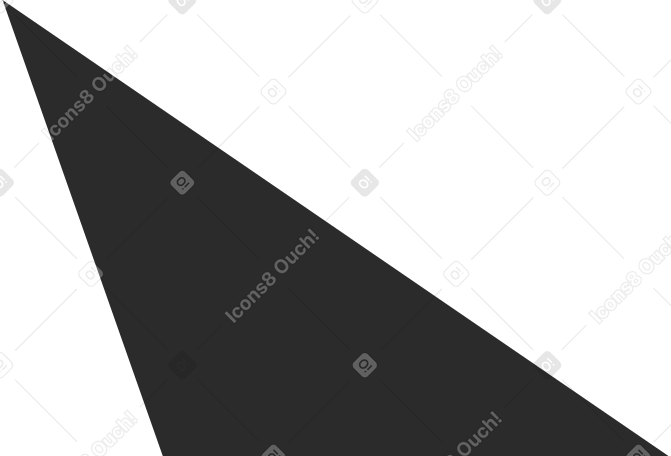 black scalene triangle Illustration in PNG, SVG
