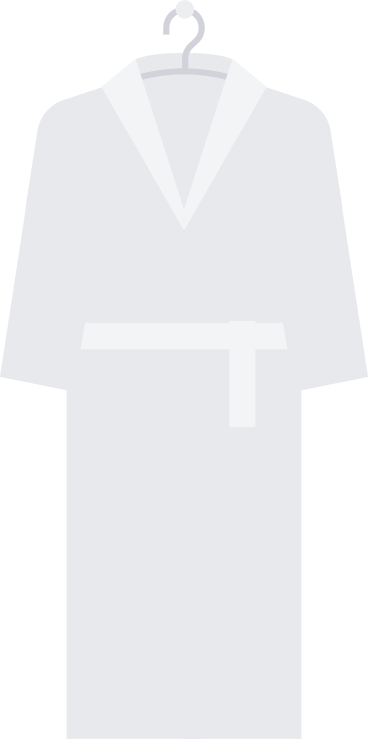 bademantel auf kleiderbügel PNG, SVG