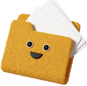 Cute yellow folder PNG, SVG