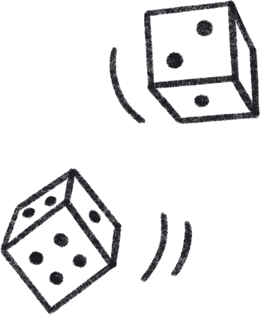 Два игральных кубика в PNG, SVG