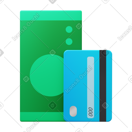 3D split transaction PNG, SVG