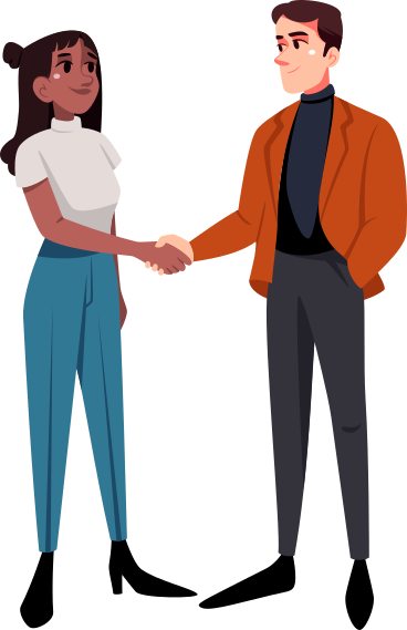 man and woman shaking hands PNG, SVG