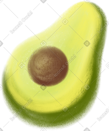 avocado PNG, SVG