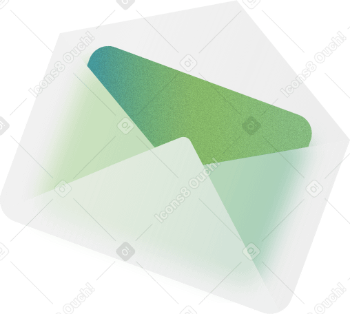 반투명 유리 효과가 있는 우편물 PNG, SVG