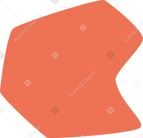 orange polygon Illustration in PNG, SVG