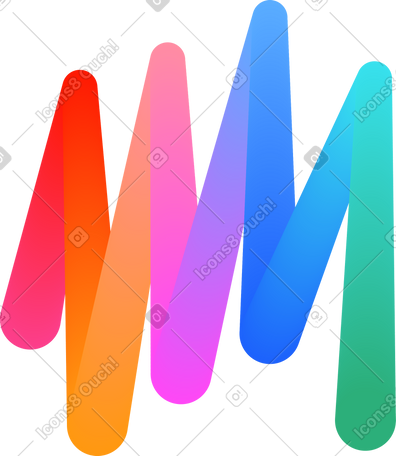 rainbow winding spot PNG, SVG