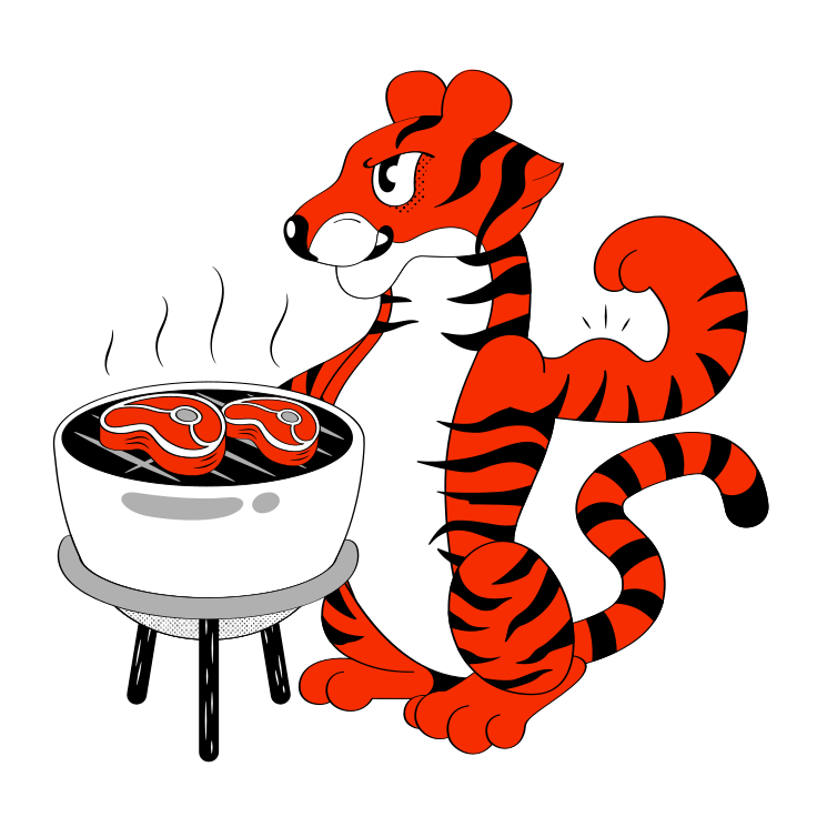 Illustrations vectorielles Tigre