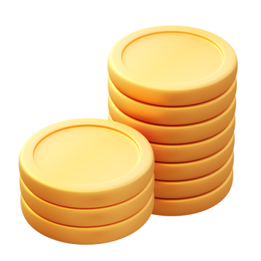 Stack of coins PNG, SVG