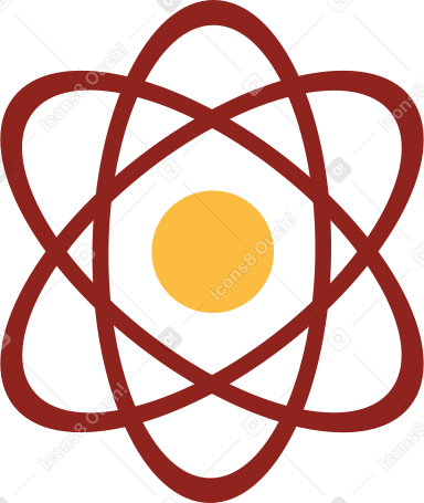 планетарная модель атома в PNG, SVG