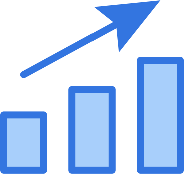 Growing graph icon PNG, SVG