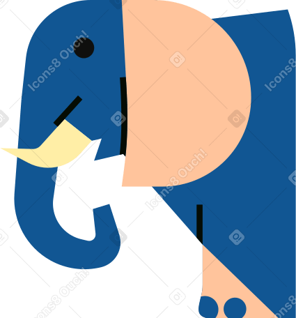 elephant Illustration in PNG, SVG