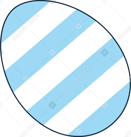 голубое пасхальное яйцо в PNG, SVG