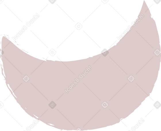 dark pink crescent Illustration in PNG, SVG