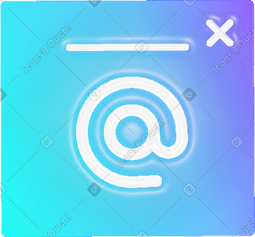 Window with e-mail PNG, SVG